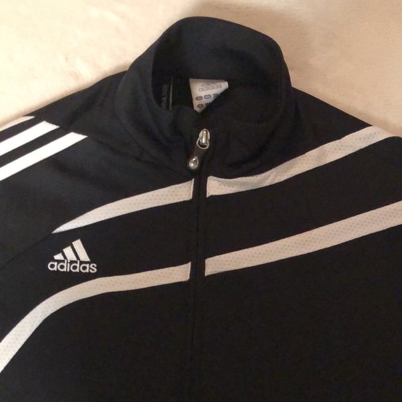 Adidas climacool black and white zipper track jacket with pockets - Picture 2 of 13